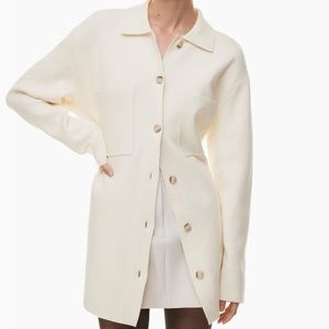 Babaton Society Sweater size large in Heather birch